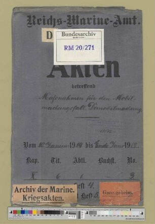 Maßnahmen für den Demobilmachungsfall, Demobilmachung: Bd. 4