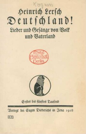 Deutschland! : Lieder und Gesänge von Volk und Vaterland