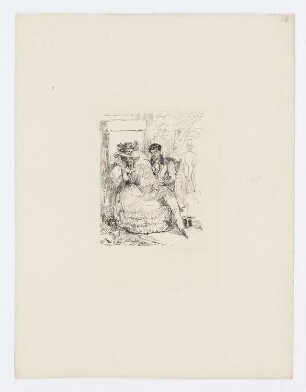 Dame und Herr auf einer Bank