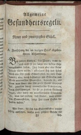Neun und zwanzigstes Stück.