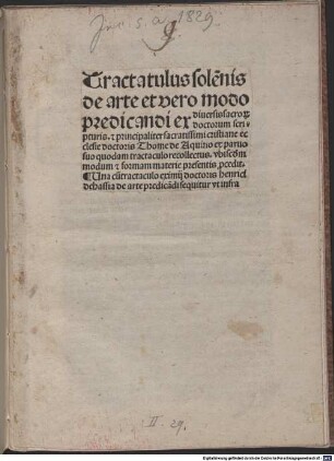 De arte et vero modo praedicandi