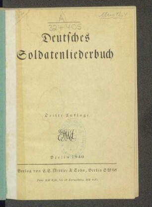 Deutsches Soldatenliederbuch
