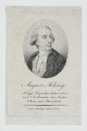 Bildnis von August Adolph Friedrich von Hennings (1746-1826)
