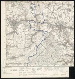 Meßtischblatt [4945] : Roßwein, 1938 : Roßwein. - Umdr.-Ausg., aufgen. 1911, hrsg. 1914, bericht. 1935. - 1:25000. - Leipzig, 1938. - 1 Kt.