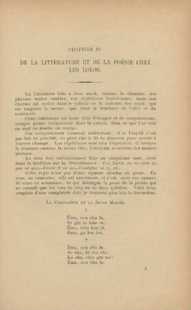 Chapitre IV. De la littérature et de la poésie chez les Lolos