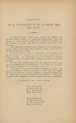 Chapitre IV. De la littérature et de la poésie chez les Lolos