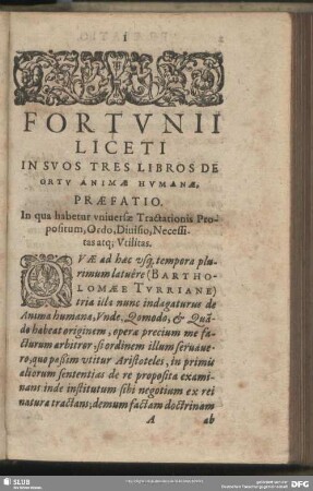 Praefatio. In qua habetur universae Tractationis Propositium, Ordo, Divisio, Necessitas; Utilitas