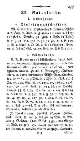 EE. Naturkunde.