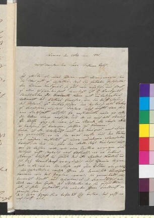Brief von Meyer, Nikolaus an Goethe, Johann Wolfgang von