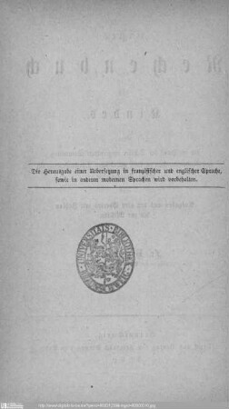 Erstes Rechenbuch des Kindes : eine für die Hand der Schüler eingerichtete Sammlung von Rechenübungen zu einer gründlichen Durcharbeitung der ersten Zahlenräume nebst Aufgaben aus den vier Species mit Zahlen bis zur Million / von Fr. Brackebusch