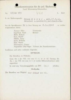 Mayer, Franz