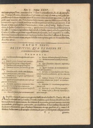 Caput XXXVI. De Indiciis, Quae Ex Banno Et excommunicatione resultant.