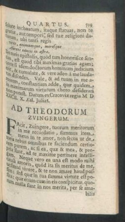 Ad Theodorum Zvingerum