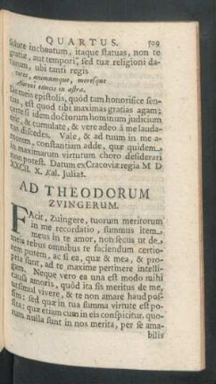 Ad Theodorum Zvingerum