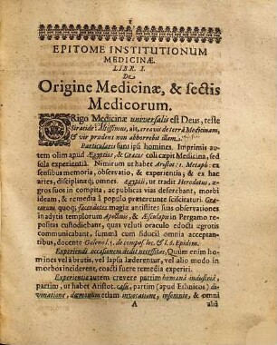 Epitome Institutionum Medicarum