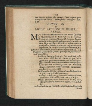 Caput XI. Modis Actionum Humanarum.