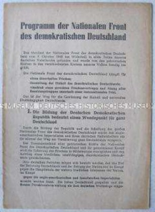 Programm der Nationalen Front der DDR