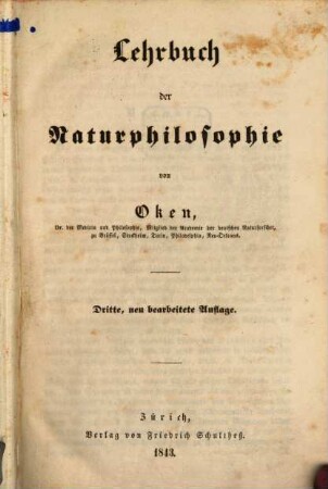 Lehrbuch der Naturphilosophie