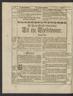 S. Pauli Epistel then andra Til the Thessalonicer. ...