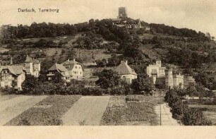 Postkartenalbum mit Motiven von Durlach. "Durlach, Turmberg"