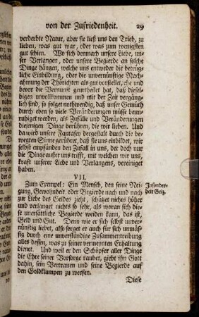 VII. Insonderheit Geiz.