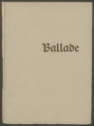 Ballade, Probe Nr. 337