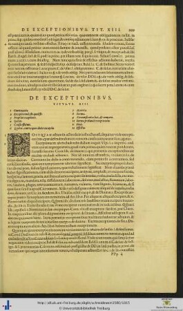 Titulus XIII. De Exceptionibus.
