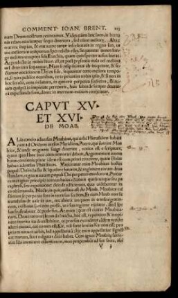 Caput XV. Et XVI.