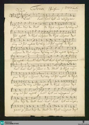 2 Partsongs - Don Mus.Ms. 2845 : Coro