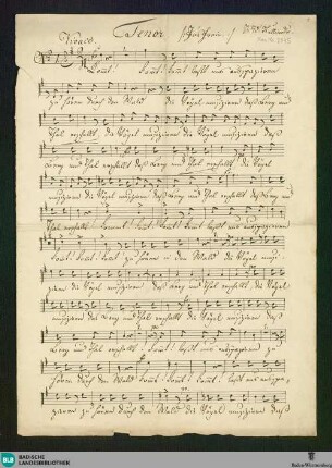 2 Partsongs - Don Mus.Ms. 2845 : Coro