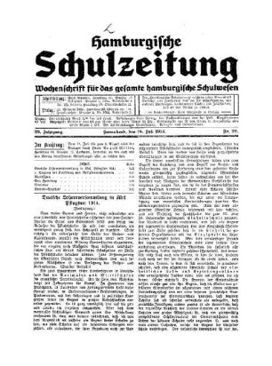 Deutsche Lehrerversammlung in Kiel Pfingsten 1914 : (Fortsetzung)