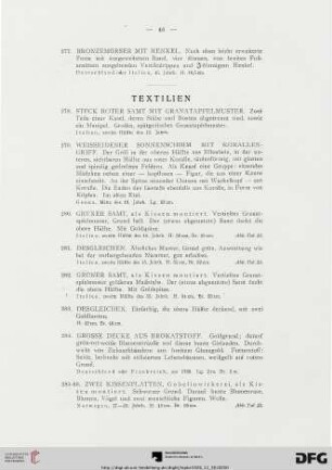 Textilien (Nr. 278-290)