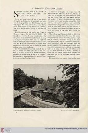 19.1903 =Nr 74: Some notes on a suburban house and garden