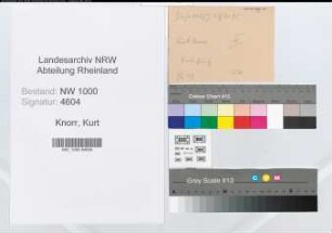 Entnazifizierung Kurt Knorr, geb. 04.01.1903 (Verwaltungsangestellter)