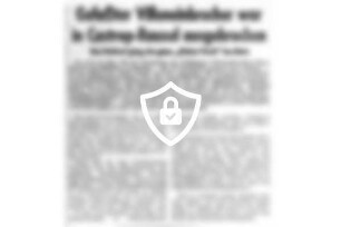 Gefaßter Villeneinbrecher war in Castrop-Rauxel ausgebrochen