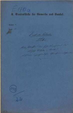 Patent des August Wilhelm in Moskau auf einen eigentümlichen Schornsteinrectificator