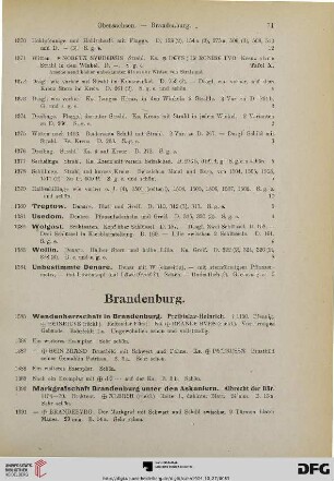 Brandenburg (Nr. 1385-2051)