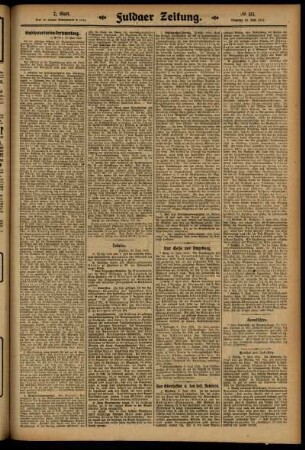 Zweite Ausgabe vom Dienstag, den 10. Juni 1913.