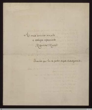 [Schlussband/Texte aus dem Nachlass] - [Sammelhandschrift] - StGA-George I,1813 : Widmungshandschrift; [SW XVIII: H4(Gedichte in fremden Sprachen), NLB]