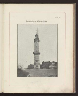 TAFEL 34. Leuchtthurm Warnemünde.
