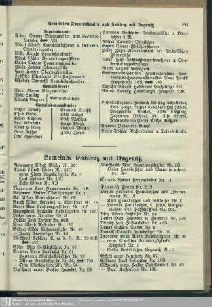 Gemeinde Gablenz mit Ungewiß