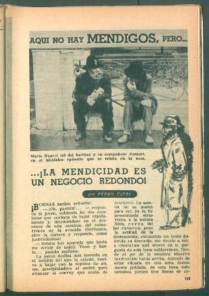 Aquí no hay mendigos, pero ... ¡La mendicidad es un negocio redondo!