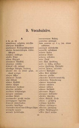 Anschauungs-Unterricht im Französischen : mit Benutzung von Hölzels Bildern, 9. Vocabulaire
