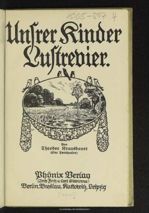 Unsrer Kinder Lustrevier