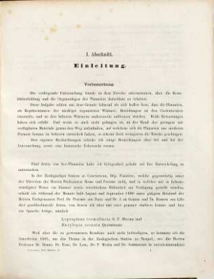 Zoologische Studien, 2. Zur Entwickelungsgeschichte der Seeplanarien