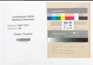 Entnazifizierung Friedrich Keese , geb. 08.01.1903 (Lehrer)