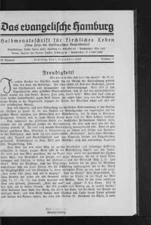 Freudigkeit!