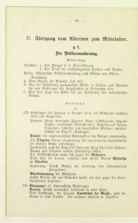 II. Übergang vom Altertum zum Mittelalter