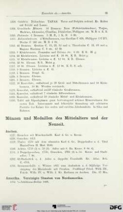 Münzen und Medaillen des Mittelalters und der Neuzeit (Nr.-1227-2115)