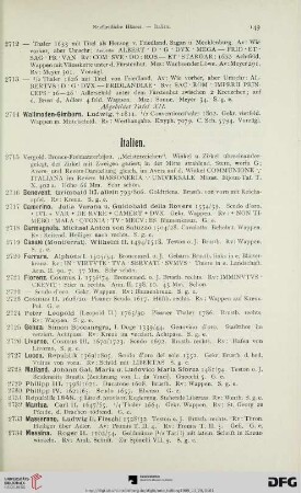 [Italien, Schweiz, Niederlande] (Nr. 2715-2907)